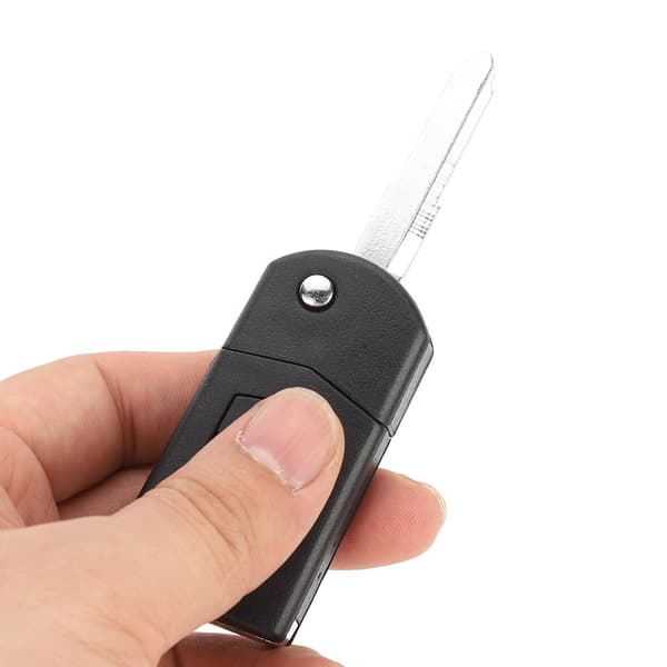 2-knapps bilfjernkontroll Flip Shell Nøkkelveske Deksel Passer til MAZDA 3 5 6