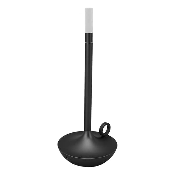 Trådløs Genopladelig LED Bordlampe 3 Niveauer Dæmpbar Lysstyrke Lysform Sort