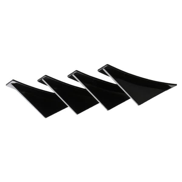 4 stk. Bagkofanger Hajfinne Mini Buet Sort Bil Diffuser Spoiler