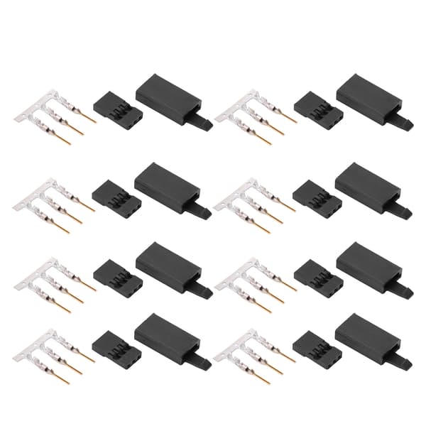 100 Sett RC Servo Koblingssett 3 Pin JST Hus Header 11.041 Krok For Modellfly