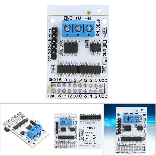 5V 16 Kanal RS485 Controller Modul RTU IO Kontrol Switch Relækort R413E16_A