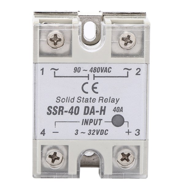 SSR 40A Solid State Relæ DC AC Ikke-kontakt Switch 90 480VAC Høj Kvalitet