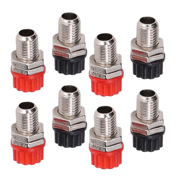 20 Sett Nikkelbelagt Messing 4mm Banan Socket Jack Connector Bindingspost Undervisningsinstrument Tilbehør