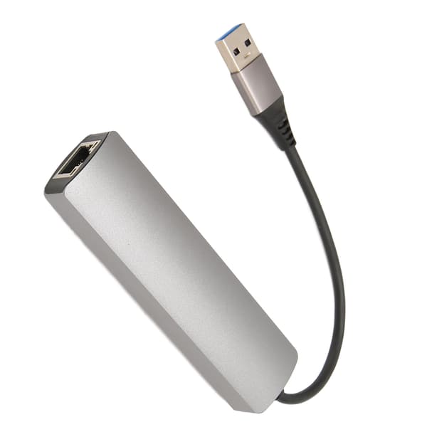 USB til RJ45 Ethernet Adapter 1Gbps 3 Port USB 3.0 Hub Plug and Play Aluminiumlegering til Laptop Tablet Desktop