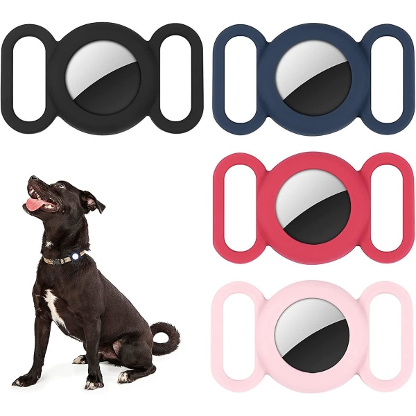 AirTag Silikon Hundhalsband För GPS-spårningslokalisering, Cover Kompatibel med Apple AirTag, Säkerhet Och Anti-förlust, Halsbandshållare För Hund eller Katt