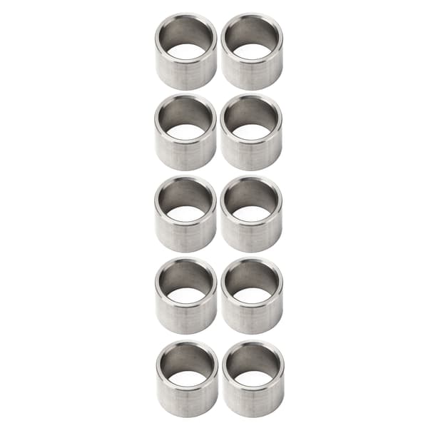 10 stk. 15 mm OD 12 mm ID Rustfrit Stål Skive Spacer Hardware Tilbehørssæt