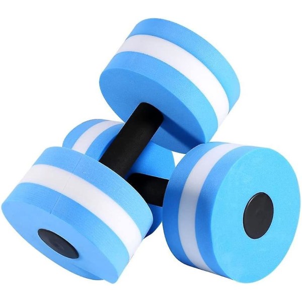 Aqua Aerobics Eva Foam vesikäsipaino urheilu-allas ja kylpylä Aqua Exercise - sininen ja valkoinen