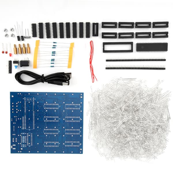 LED Lys DIY Kit 3D Printet Printkort til 8x8x8cm Kuber Stabile Parametre