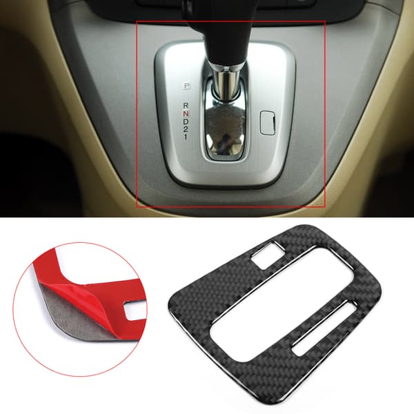 Kolfiber Växelpanel Trimskydd för Honda CRV CR V 2007 2011