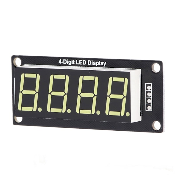 4 stk. LED-segment digitalt displaymodul 4 Bits 7 segmenter 0,56 tommer MRA172C Hvit PCB-klokkemodul