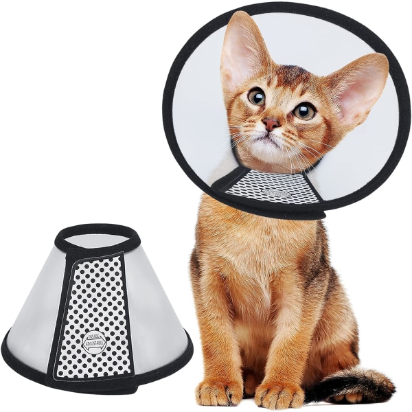Kæledyrsstrøelse, 8,1 Zoll, letvægts plastik elastikbånd til katte, små dyr og børn (Schwarz)