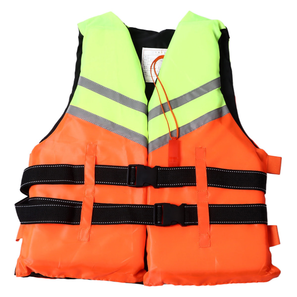 Professionel voksen redningsvest velegnet til udendørs rafting redningsvest med fløjte orange splejsningsstil
