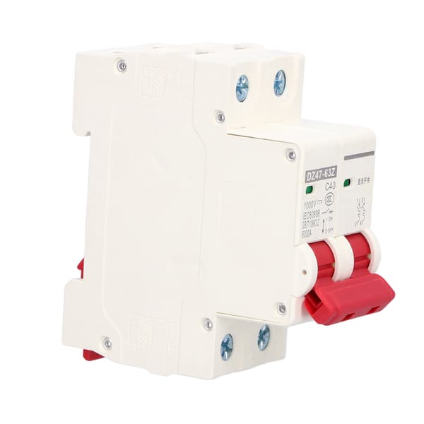 DC dvärgbrytare 2P solcellssystemisolator DIN-skenmontering 1000V 40A DZ47‑63Z C40