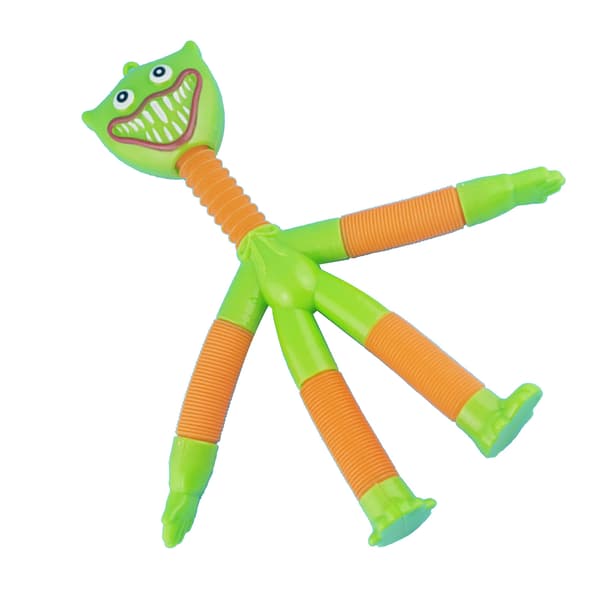 Langhals Popping Tube Fidget Legetøj Udtrækkelig Elastisk Rør Sensorisk Legetøj Grøn