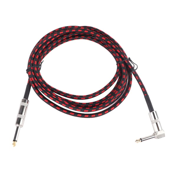 Guitar Instrumentkabel Støjfrit Retvinklet til Lige Audio Interconnect Kabel til Elektrisk Mandolin Bas 6M