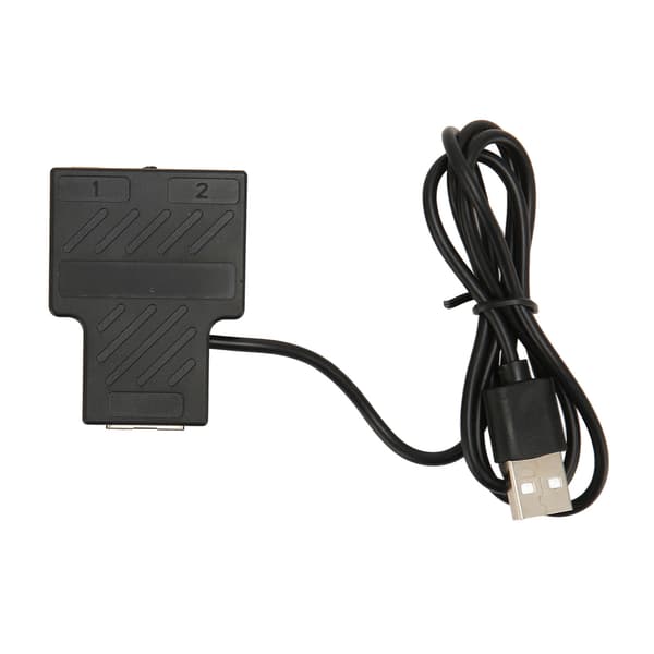 100 Mbps Ethernet Splitter RJ45 1 til 2 Højhastigheds Adapter med USB Strømkabel