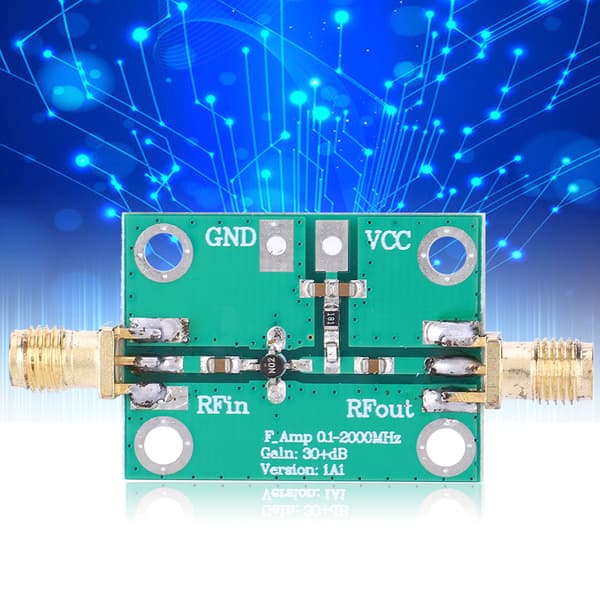 RF Bredbandsförstärkare Lågbrus LNA Modul 0.1-2000MHz 30dB Förstärkning