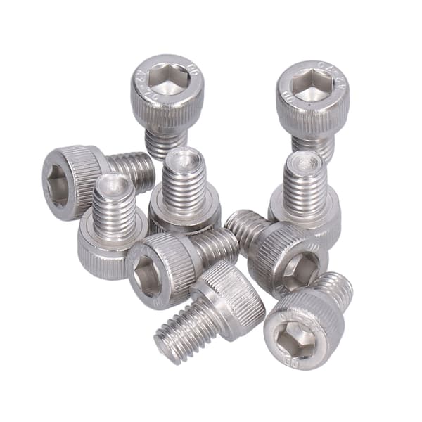 30 stk. M6 304 Rustfrit stål A2-70 Hex Socket Cap Head Bolte DIN 912 M6x8