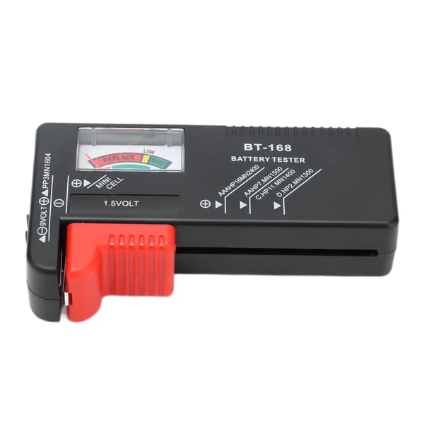 Pointer BT168 Batterikapacitetstester Bærbar Batterikontroller til 1,5V 9V Batteri
