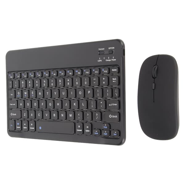 Trådløst Bluetooth Tastatur og Mus Combo Bærbart Matchende Sæt til PC Laptop Sort