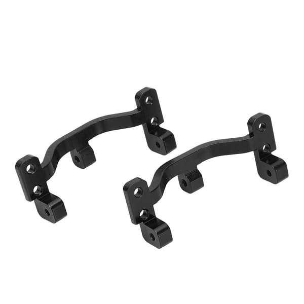 2 stk. Trækstangsbase af aluminiumslegering til WPL C24 C14 C14K C24K 1/16 RC Bil Sort