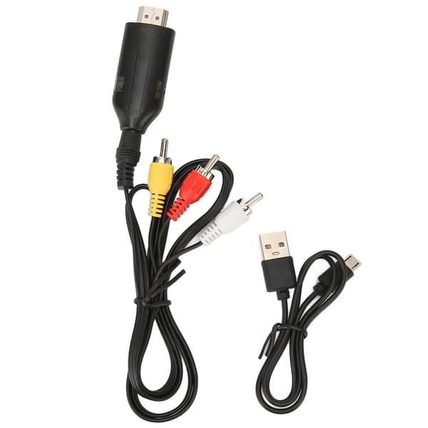 RCA til HDMI Konverter 1080P 720P AV CVBS Adapter til PS2 PS3 Xbox STB VCR DVD