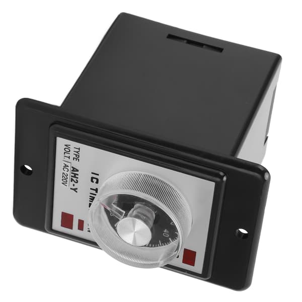 AH2 Y 60M Mini Tidsforsinkelsesrelæ 8 Ben Pointer Controller ABS Skal Automationsudstyr 220VAC