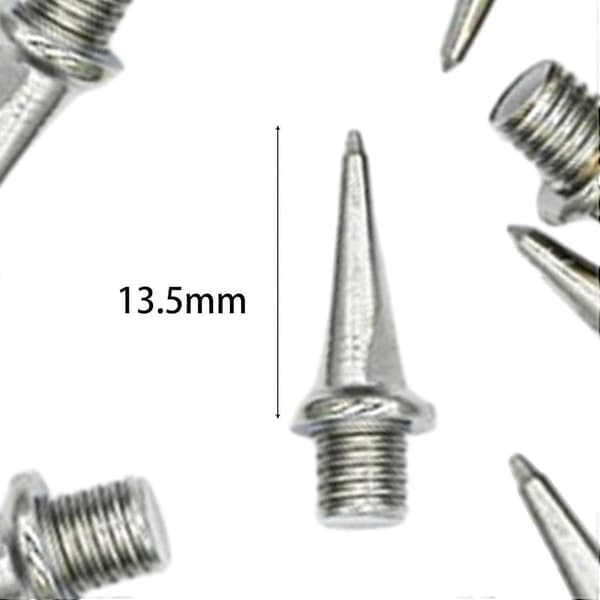 12x Startblokk Pigger Erstatningspigger Multifunksjon M4. Løpepigger for Sprinting 13.5mm