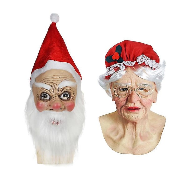 Christmas Latex Mask Mange stilar Bar School Shopping Mall Party Atmosfär Rolig Head Gear