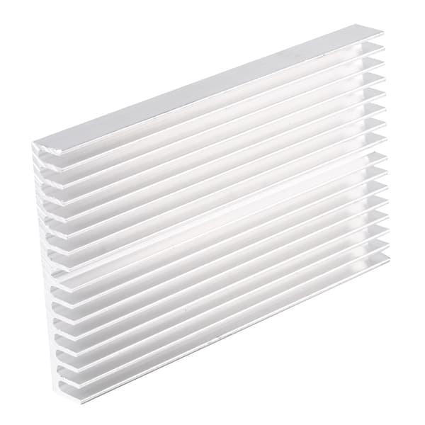 100x60x10mm DIY Aluminium Køler Grill Køleplade til IC LED Power Transistor