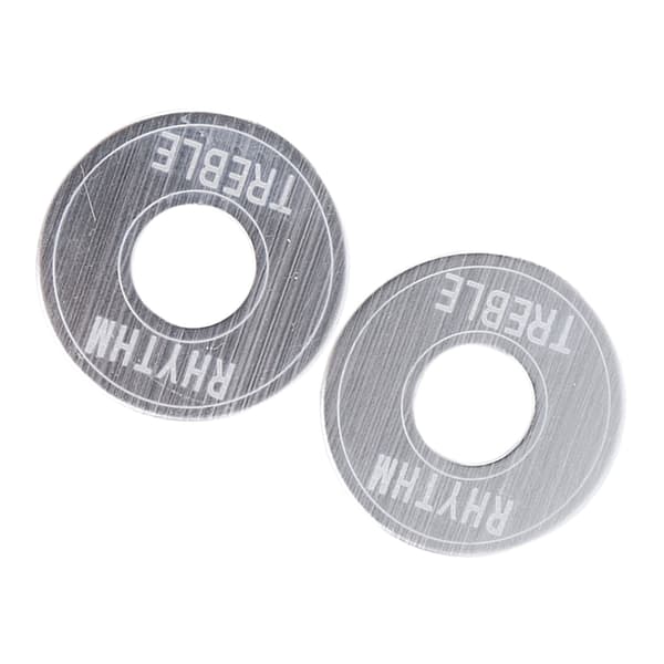 2 st elgitarrswitchpackningar Treväxlad vippströmbrytare Indikatorbricka Rytm Diskantringplatta Silver