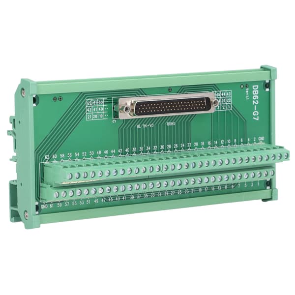 Terminal Block Han Hun Stik 3 Rækker Adapter Breakout Board Modul DC 60V DB62-M7