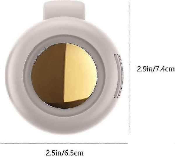 Bærbar Mini Taljeventilator med Klips 3 Hastigheder Kropsventilator USB Genopladelig til Udendørs Arbejde Camping White
