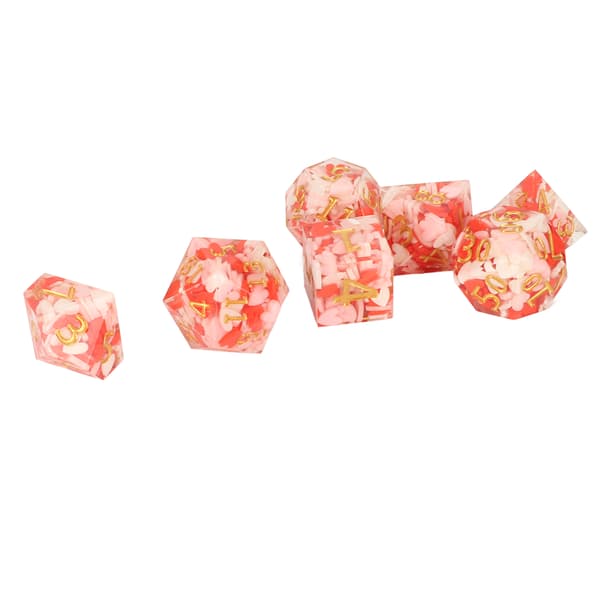 D6 Resin Polyhedral Terninger Høj Balance Klart Nummer Rollespil Terninger