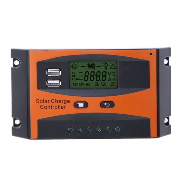 PWM Solarladdningsregulator 12V 24V Automatisk Identifiering 20A Solpanelregulator
