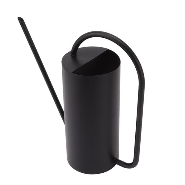 Vandkande i rustfrit stål med lang tud 1500 ml Stor kapacitet Havekande Sort