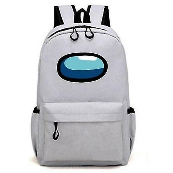 Among Us Game Shoulder Backpack With Chain Bag Reseryggsäck-Vit White