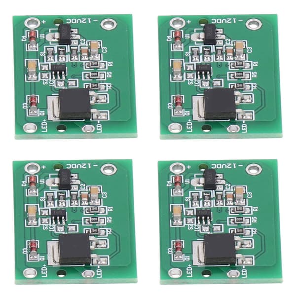 10 stk. 12V Kapacitiv Touch Switch Knap Jog Latch Modul LED Lys Patches