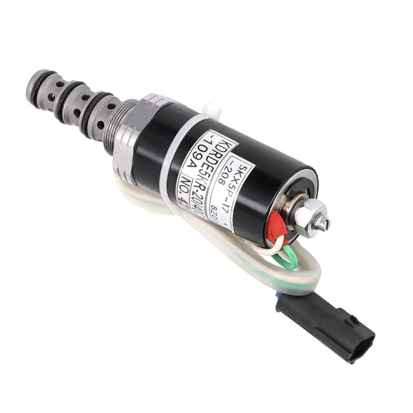 Roterende magnetventil i rustfritt stål, hydraulisk pumpekontrollventil for Kobelco SK200‑6E SK200‑3