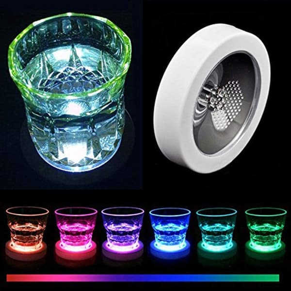 LED Gravity Sensor Drikkeunderlag Lysende Koppunderlag for Barfest Klubb