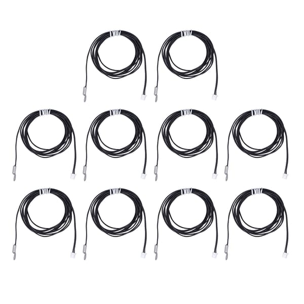 10 stk. NTC termistor temperatursensor probe 10K B3435 2M kaldpresset terminal