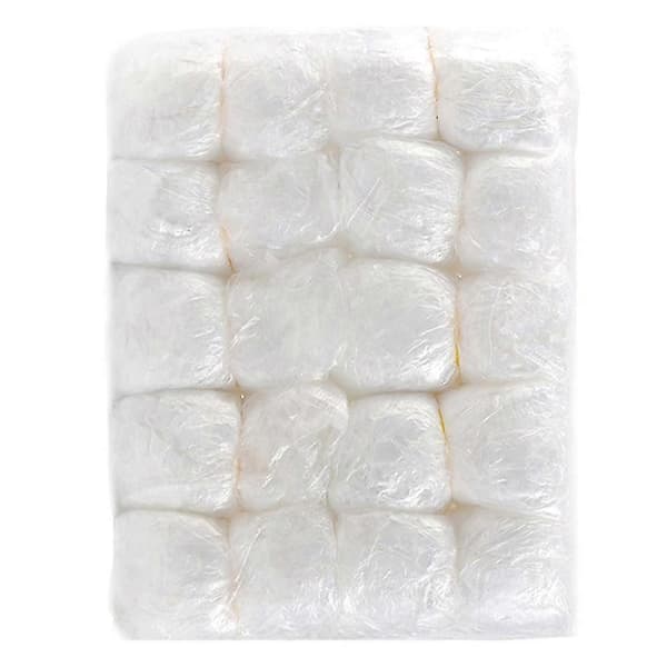 100 stk badehhette kvinner La hatter kvinner dusjhette reise hår hode deksel nett fluffy hatter kvinner bouffant hårbehandlingshetter-bra White 31.5x19cm