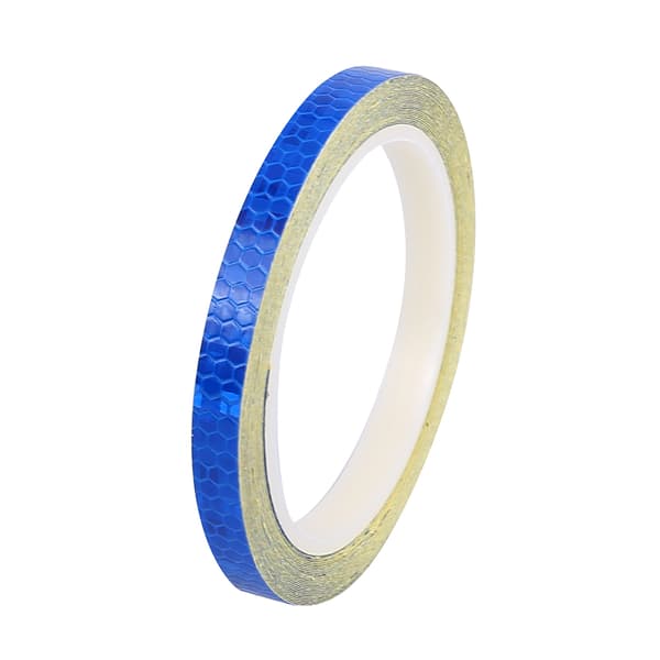 2 ruller blå sykkel reflekterende sikkerhet hjul dekal stripe tape