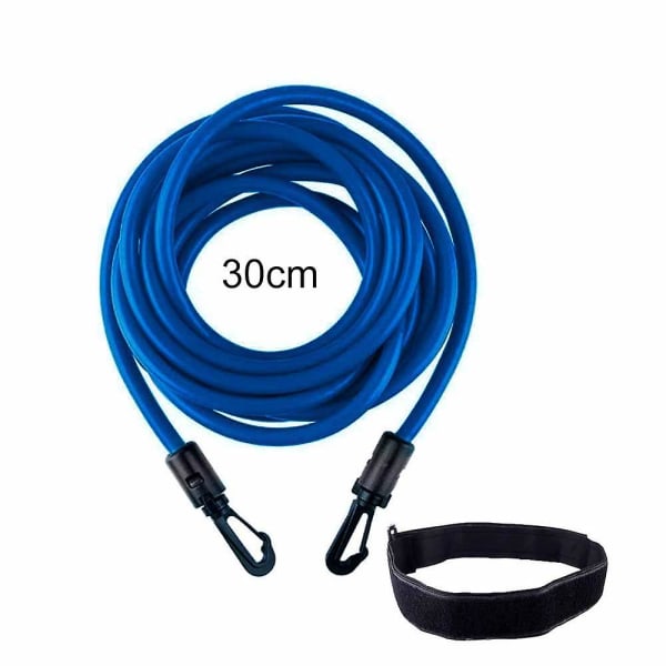 Motståndsband Swim Tether Stationär simning, simsele statiskt simbälte Blue 3M