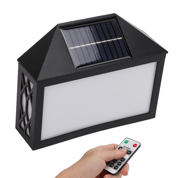 Färgglad Solar LED Adresskylt Vattentät Husnummerskylt med Fjärrkontroll