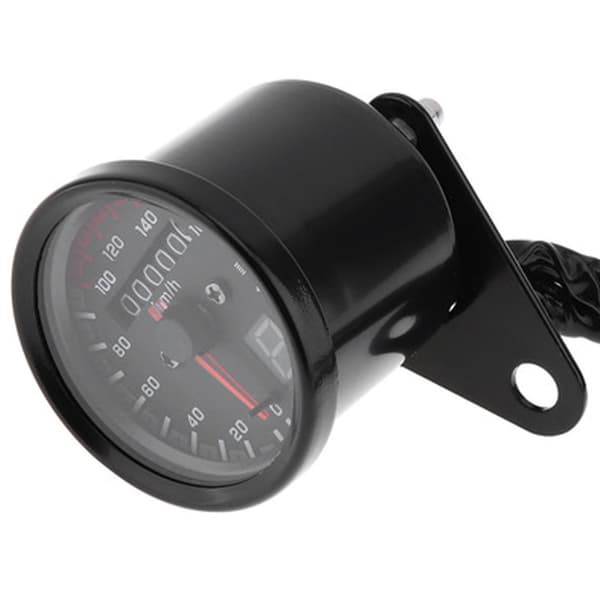Universal 12V Motorcykel Speedometer Gear Display LED Baggrundslys Odometer