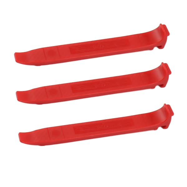3PC Cykeldäcklagningssats Glasfiber Hög Styrka 16mm Breddad Ergonomisk Halkfri Däckspak Röd