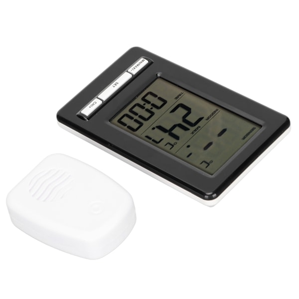 Trådlös elektronisk termometer Inomhus Utomhus Digital väderstation Klockdisplay