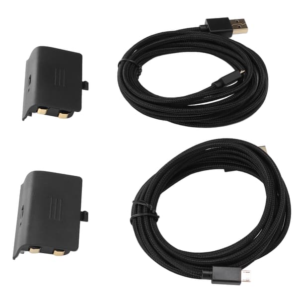 2 stk. Xbox One Controller Batteripakke Genopladeligt Play and Charge Kit med USB-kabel