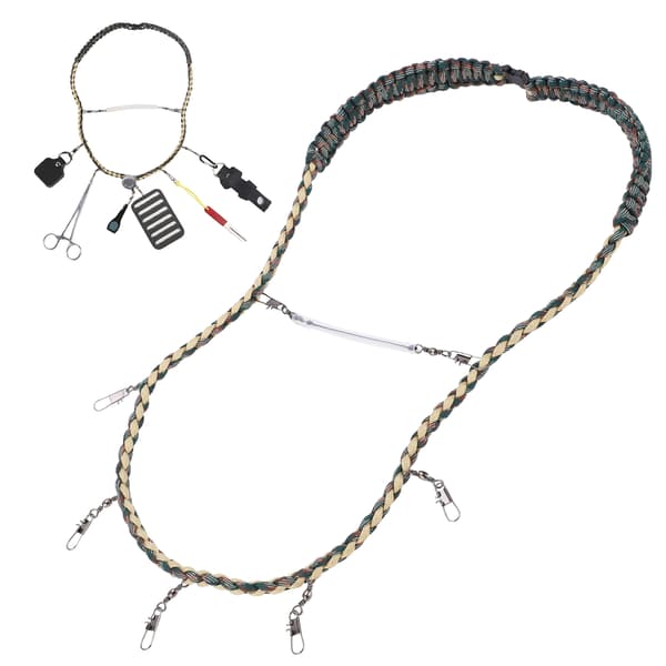 Fiskeredskaber Lanyard Halskæde med Nipper, Patch, Forcep og Tippet